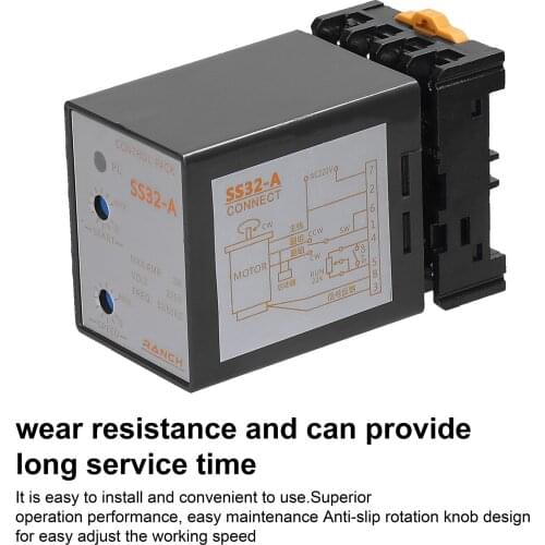 Speed Controller for Motor SS32-A AC220V 3A 50/60Hz 6-250W Speed Controller Motor Speeds Pinpoint Regulator Control Device