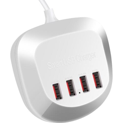 Power Strip Multiple Socket Portable 4 USB Port for Mobile Phones for Smart phones Tablets charger desktop socket