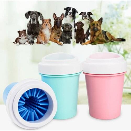 Silicone Dog Paw Cleaner Cup for Small Large Dogs Pet Feet Washer Portable Pet Cat Dirty Paw Cleaning Cup Soft Foot Wash Tool