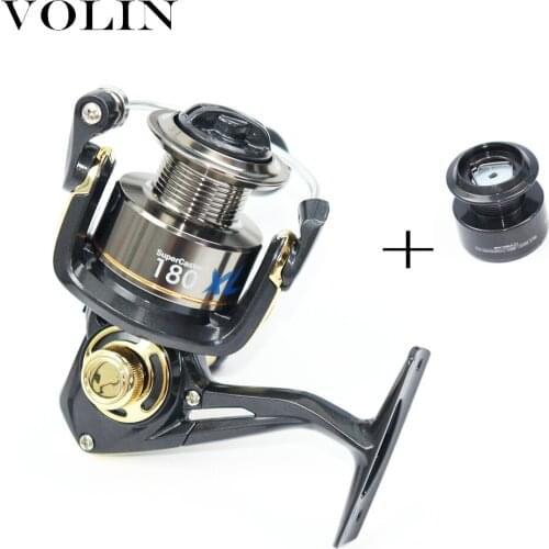 Volin Superlight 100g Spinning Fishing Reel 8+1BB 5.2:1 Max Drag 8kg Metal and Plastic Spool Carp Fishing Reel Tackle 1000 Seris