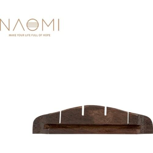 NAOMI 21 Inch 4 Strings Ukulele Bridge Slotted Rosewood Soprano Hawaii Guitar Accessories Replacement