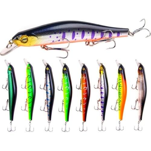 YUZI 12.5cm 17.7g magnet weight system long casting New model fishing lures hard bait dive 0.8-1.2m quality wobblers minnow