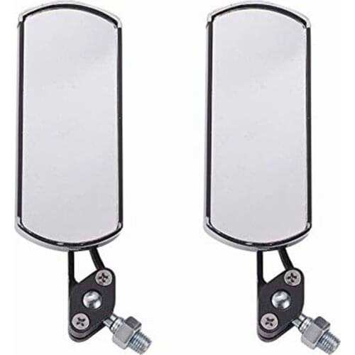 1 Pair Aluminum Alloy Bike Rearview Mirror 360 Degree Adjustable Bicycle Back Mirror Mountain Road Bike with Fixed Gear