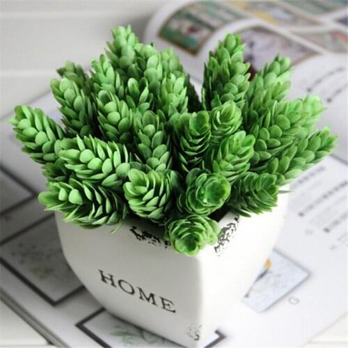 1 Bouquet Home Decorative High Simulation Green Plant Pineapple Grass Home Decoration Artificial Flower Plant Wb342 P12 N0