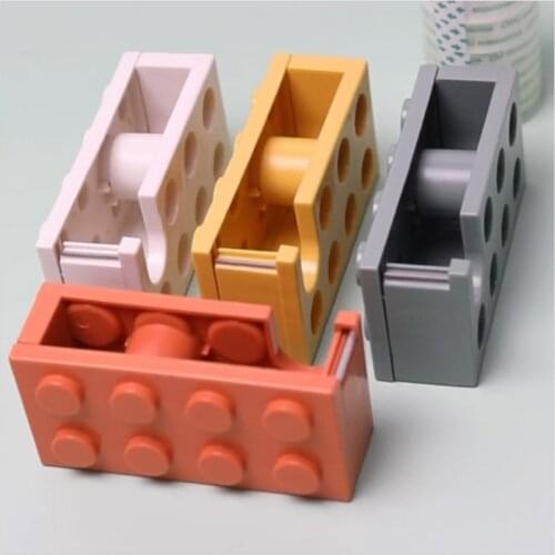 1PC PP Masking Tape Cutter Tool Washi Tape Cutter Set Storage Organizer Office Tape Dispenser Office Supplies 5.2*4*10.7CM