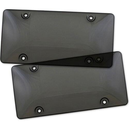 1pcs Car Frame Cover Shield Transparent License Plate Frame Truck Exterior Decoration Car License Plate Tag