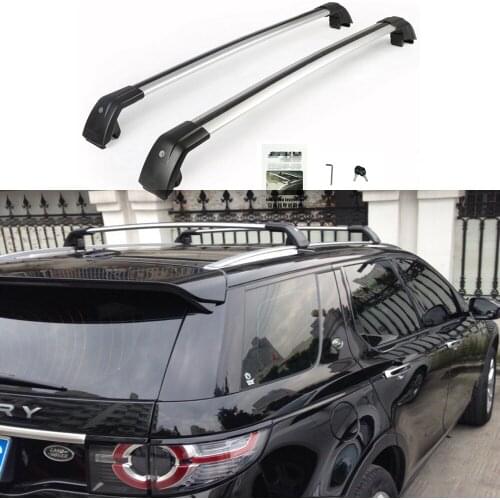 2Pcs front rear cross bar crossbar fits for L.and Rover Discovery sport 2015-2020 baggage rack luggage rails