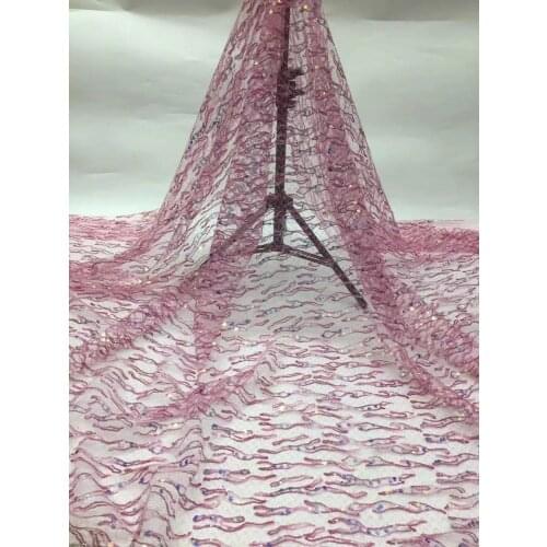 5yards/bag Embroidery sequins stripe design fashion European and American style cloth used in wedding dress design XX102