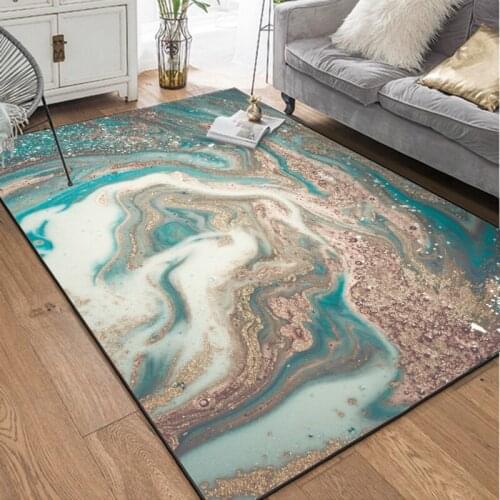 Abstract pink Area Rugs Living Room Large Size Area Rugs Blue Modern Bedroom Sofa Table Decorative Parlor Non-Slip Floor Mats