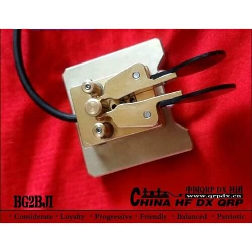 2019 Pure Copper Ham radio HF Morse Code Telegraph CW Automatic Key keyer
