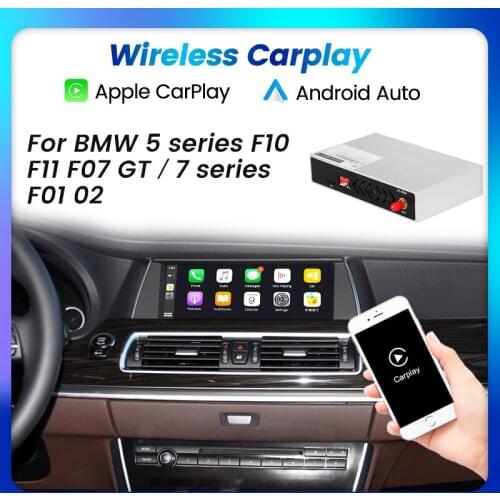 Wireless Apple CarPlay Android Auto Decoder Box For BMW 5 Series F10 F11 F07 GT 7 Series F01 F02 BT Mirroring Map Player Music