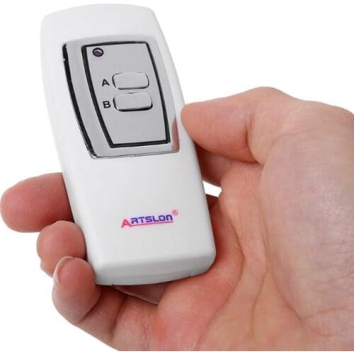 Wireless Digital 2 - channel White Light Lamp Remote Control Switch Power E56B