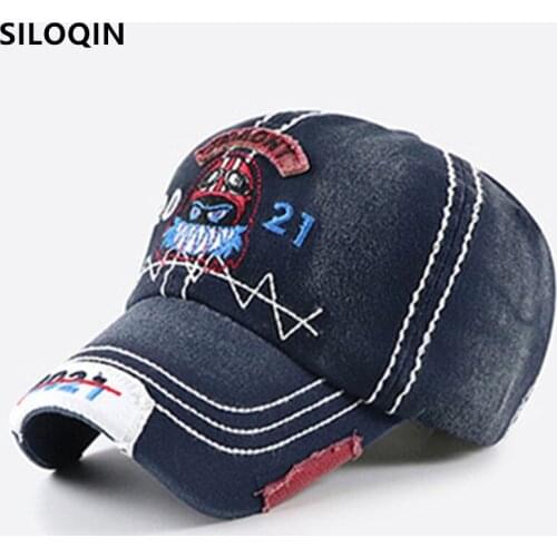 New Childrens Cap Letter Embroidery Cartoon Baseball Caps Snapback Cap Boys Girls Cap Adjustable Size Washed Cotton Student Hat