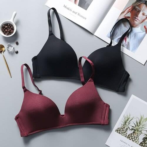Women Seamless Bra Soft Wireless Sexy Lingerie Fashion Adjusted Bras Female A B Cup Bralette Push Up Underwear