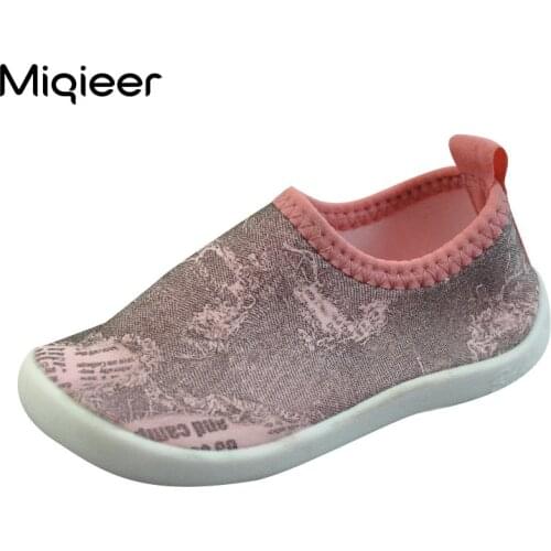Baby Boys Girls First Walker Sock Slip-On Toddler Shoes Soft Rubber Anti Skid Kids Children Sneakers Breathable Home Floor Shoes