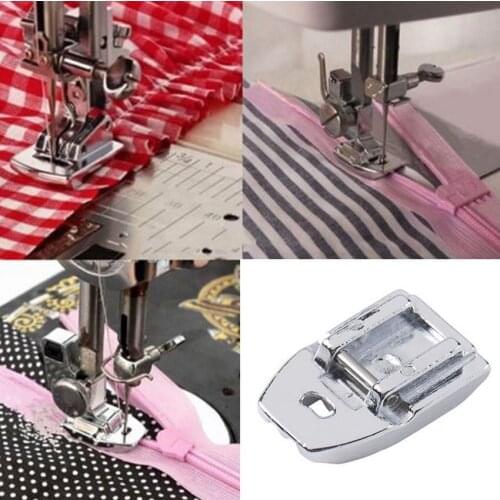 Hot Sell Domestic Sewing Machine Parts Invisible Concealed Snap Zipper Presser Foot for Brother Singer Sewing Machine S