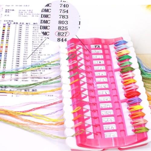 Sewing Tools 50 Positions Cross Stitch Row Line Tool Set Sewing Needles Holder Embroidery Floss Thread Organizer DIY 10 Colors