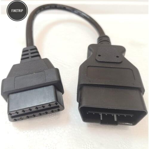 30cm 16 Pin Male to Female OBD-II OBD2 Extension Cable Diagnostic Connector Line Wire With Tracking No