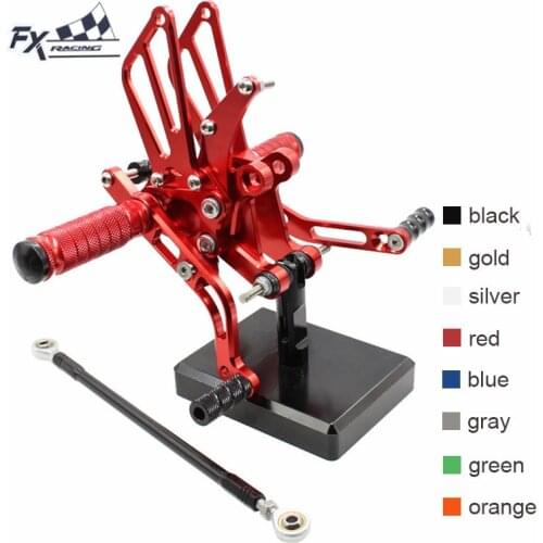 CNC Motorcycle Foot Pegs Rest Footpegs Pedals Rearset Footrest Rear Set For Benelli BN600 BN TNT 600 BJ600 TNT600 2010 2011 2012