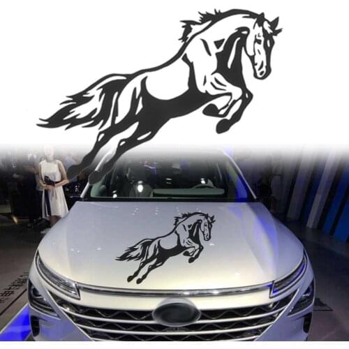 Best Seller Wild Horse Galloping on The Grassland Car Sticker Waterproof Decoration Bumper Window Sticker PVC 19cm X 15cm