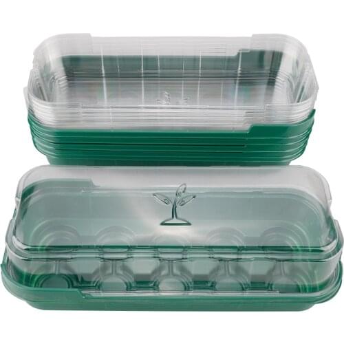 Mini Windowsill Tray Plant Nursery Pots Reusable Flower Seedlings Indoor/Outdoor Gardening Indoor Hydroponic Garden Grow Box