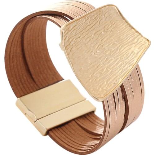 Fashion Pearl Multilayer Leather Bracelet Bangle Woman Vintage Charm Pendant Bracelets Pulseira Jewelry Dropship 2019 New