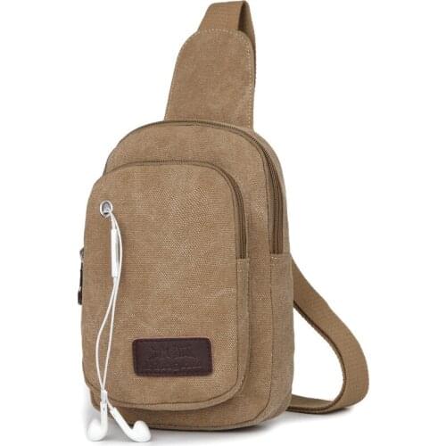 New fashion chest bag leisure travel outdoor sports washed canvas shoulder bag multifunctional backpack simple messenger bag0270