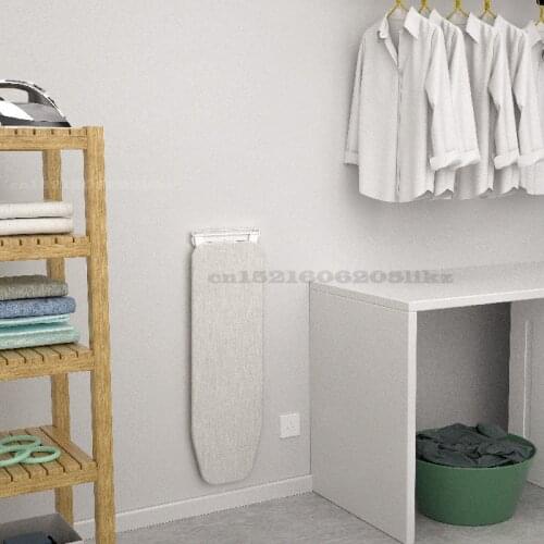Wall Hanging Folding Type Ironing Board Buffering 180 Degree Rotation Hidden Form Ironing Board Anti Scalding Cloth Cover