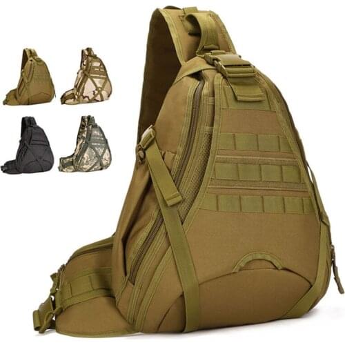 New Men 1000D Nylon Military Travel Shoulder Messenger Bag Water Bottle Sling Chest Day Back Pack