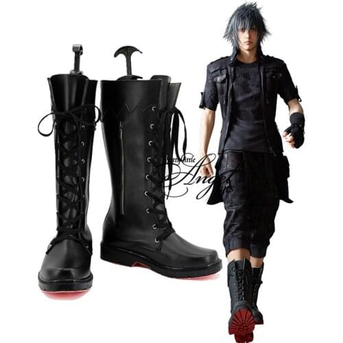 Game Final Fantasy XV Noctis Lucis Caelum Boots Cosplay Party Custom Made Shoes