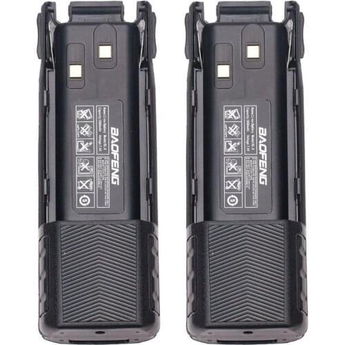 2PCS BAOFENG Walkie Talkie UV-82 Original BL-8 7.4V 3800mah Li-ion Battery For Baofeng BF-UV82 Series Two Way Radio UV82 Radio
