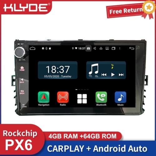 PX6 Android For VW Tiguan Polo Golf Passat B5 B6 T4 2018 2din DVD Navi GPS Car Radio Multimedia Player Carplay Stereo Head Unit
