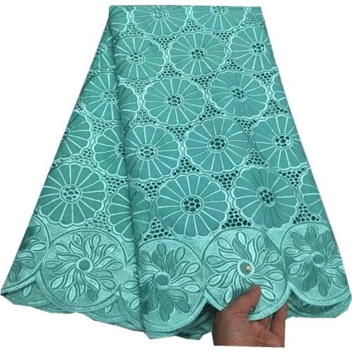 SJ Lace New African Lace Fabric 2021 High Quality Cotton Embroidery Lace Swiss Voile In Lace In Switzerland Dubai Cotton y3-11