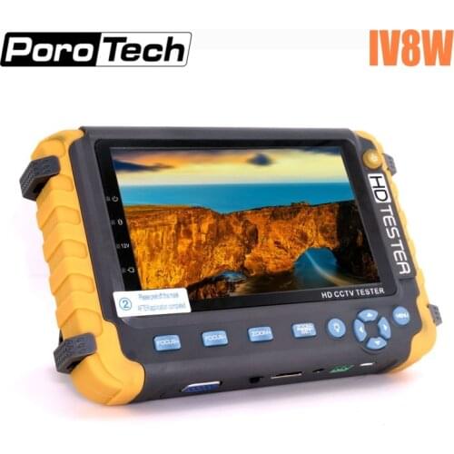 2018 Upgraded IV8S IV8W 5 inch CCTV Tester Monitor 5MP TVI AHD CVI CVBS Security Camera tester support PTZ Audio VGA HDMI input