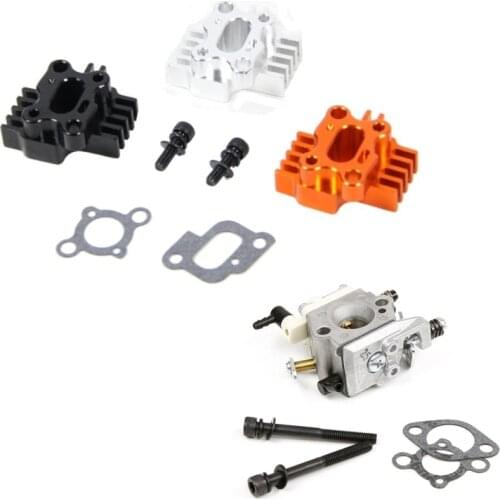 1/5 Rc Buggy Cars Nitro Engine Carburetor Aluminum Air Inlet Base For Radio Control Toys Hpi Baja 5B LOSI 5IVE T 5T Option Parts