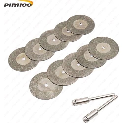 10 Pcs/Bag Rotary Tool Circular Saw Blades Cutting Wheel Discs Mandrel Dremel Accessories Grinding Wheel Mini Disc Cutter