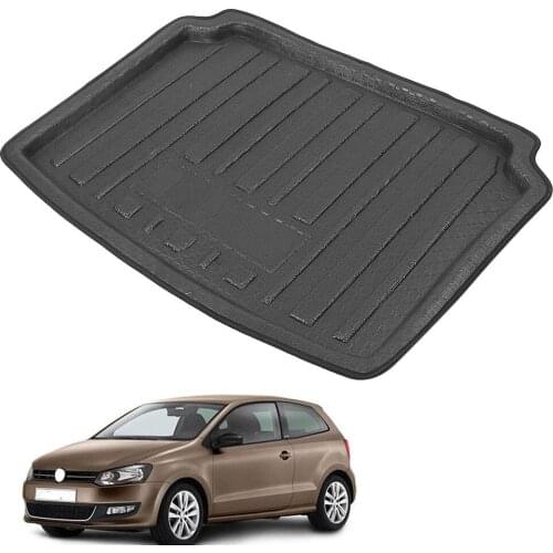 Auto Car Rear Trunk Tray Cargo Boot Mat Liner Floor Carpet For Volkswagen Polo Hatchback 2010 2011 2012 2013 2014 2015 2016 2017