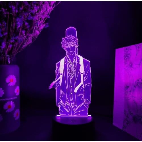 BL Anime GIVEN Figure 3D RGB Night Lamp LED Nightlight Otaku Glow Lights Birthday Gifts Home Bedroom Dressing Table Decoration