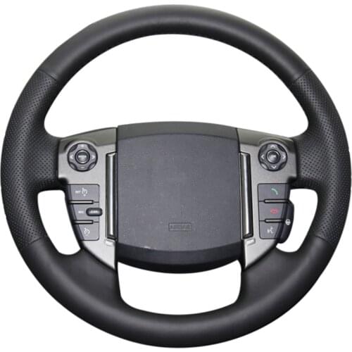 Heated Microfiber leather Auto wheel steering cover for Land Rover Freelander 2 2013-2015 Braid on the steering wheel case