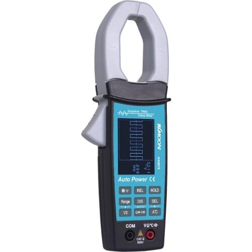KKM78 600V True RMS Digital Clamp Meter with AC V/A Waveform Display Multimeter Oscilloscope Non-contact Current Diode Tester