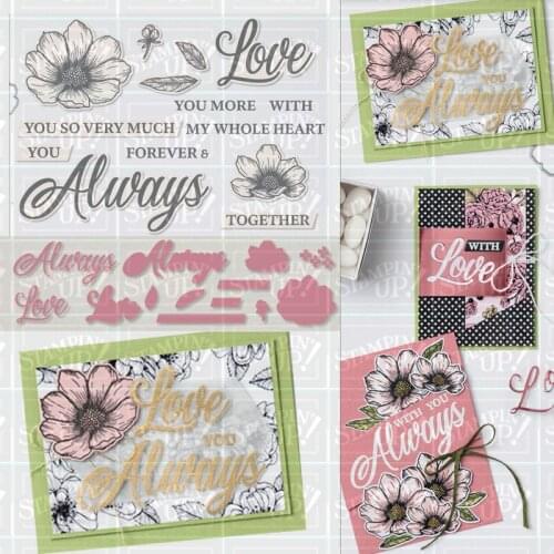 Flower Metal Cutting Dies and Stamps Stencils for DIY Scrapbooking/photo album Decorative Embossing DIY Paper Cards