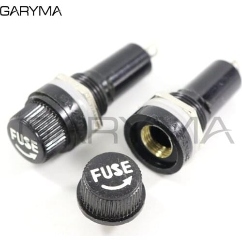 5pcs 5*20mm 6*30mm Glass Fuse Holders 5x20 6x30 Insurance Tube Socket Fuse Holder for Insurance Panel Mount Fuse Holder