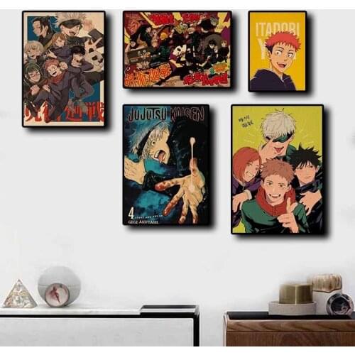 Home Decor Canvas Japanese Anime Characters Pictures Wall Art Paintings Prints Modern Modular Poster Living Room No Framework