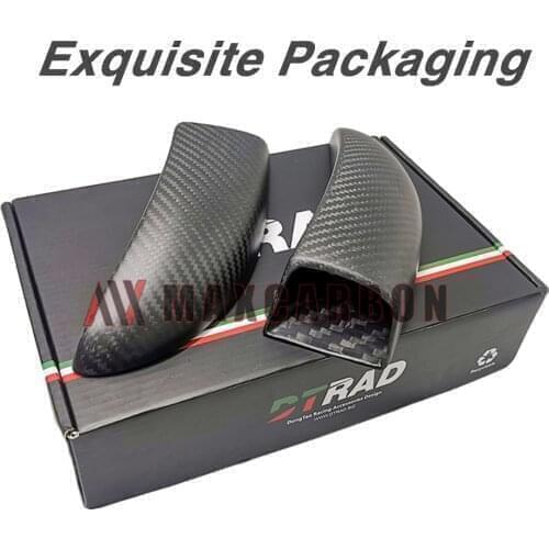 Racing Front Brake Ducts Cooling System Glossy For MV AGUSTA Brutale 675 800 F3 Rivale 800 Dragster 800 Turismo Veloce