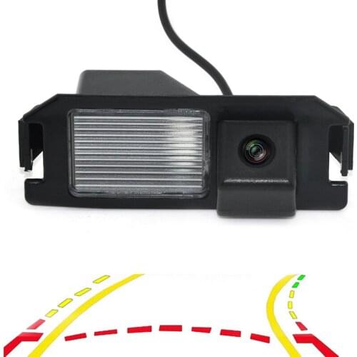 Variable Parking Line Dynamic Trajectory Tracks Car Rear View Parking Backup Camera For Hyundai i10 i20 2008~2015