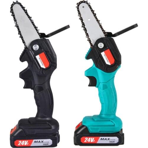 Mini Chainsaw 4-Inch Cordless Electric Protable Chainsaw One-Hand Chainsaw Pruning Shears Chainsaw Tree Branch Wooden Cutting