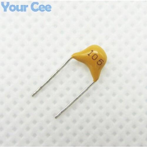 50pcs Monolithic Ceramic Chip Capacitor MLCC Multi-layer Ceramic Capacitor 1UF 105 50V + / - 20