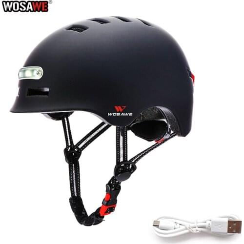 Motorcycle Lighting Helmet Headlight Warning Taillight Night motorcross Flash USB Charging Breathable Electric MTB light Helmet