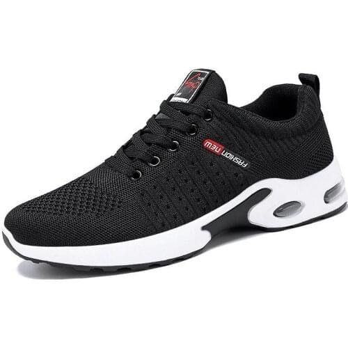 Mesh Sneakers 2021 Spring Summer New Men Shoes Korean Fashion Running Black Shoe Breathable Mesh Shoes