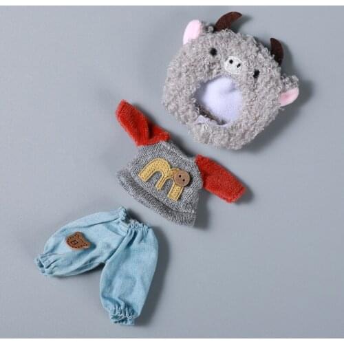 New 16cm Doll Clothes for BJD Doll Cute Animal Suit Mini Dress OB11 Doll Accessories for Girl Dress Up Toy Accessories Gift